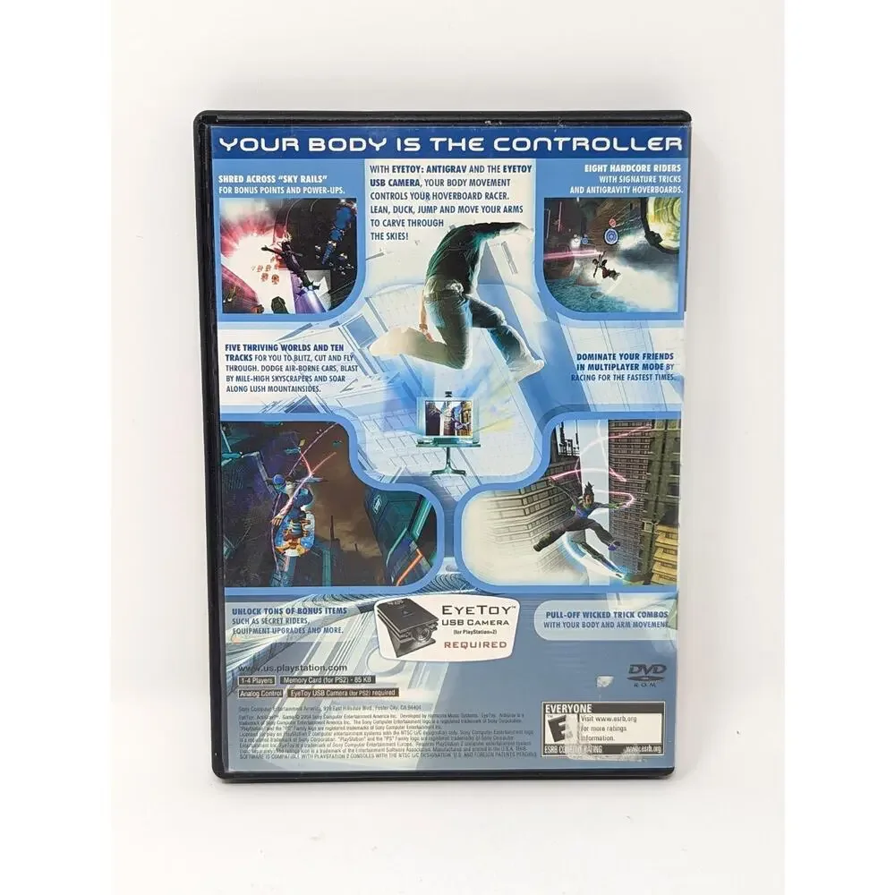 Eye Toy AntiGrav Playstation 2 PS2 Game Complete CIB Manual & Tested